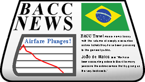 Bacc Travel discount Brazilian airfare newsletter