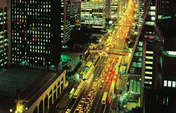 Avenida Paulista at night